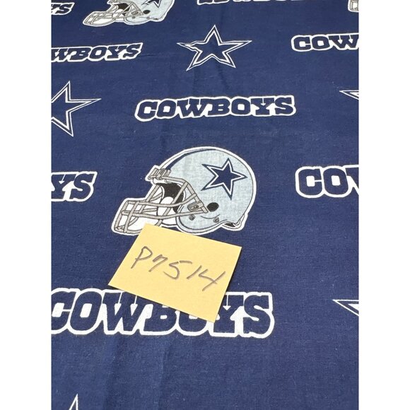 Dallas Cowboys Cotton Fabric 17" x 58" Navy Blue NFL Logo Helmet Design Crafts S - Picture 9 of 9